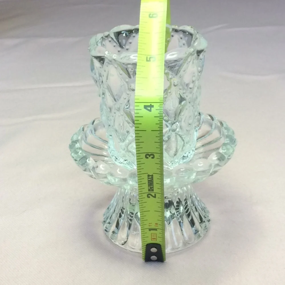 FINAL SALE PRICE Milk Glass/Glass Candle Accents for the Home - Picture 7 of 8